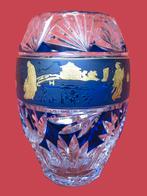 Val Saint Lambert 18 karaat Danse de Flor Double blue., Antiek en Kunst, Ophalen