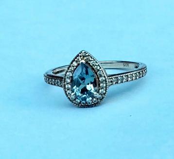 Zilveren ring met Amethist  edelsteen en Moissenieten, Enlèvement ou Envoi, Comme neuf, Argent, Argent