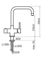 Selsiuz Push & Turn 3-in-1 Haaks Inox single boiler, Huis en Inrichting, Ophalen of Verzenden, Nieuw
