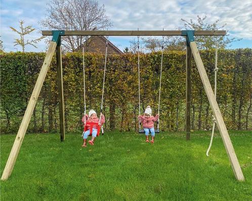 Nieuwe schommel vrijstaand model Houtland, Kinderen en Baby's, Speelgoed | Buiten | Speeltoestellen, Nieuw, Schommel, Ophalen