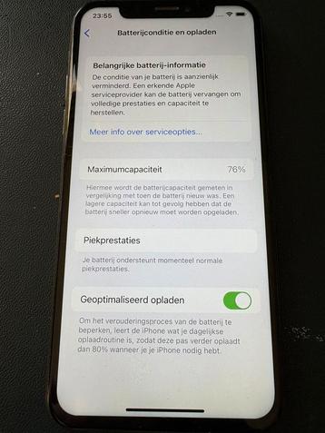 Iphone X 256gb zwart beschikbaar voor biedingen