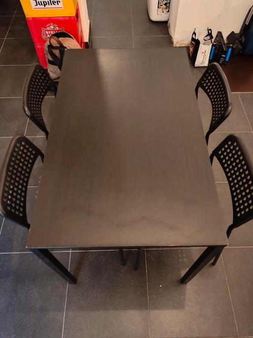 Eettafel met 4+1 stoelen, Huis en Inrichting, Complete eetkamers, Gebruikt, Ophalen
