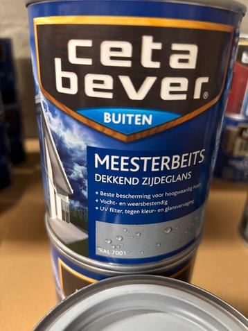 Cetabever dekkende meesterbeits ral 7001, zilvergrijs 0,75l beschikbaar voor biedingen