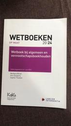 Wetboek bij algemeen en vennootschapsboekhouden 2024 - 9€, Ophalen, Larcier Intersentia, Zo goed als nieuw, Accountancy en Administratie