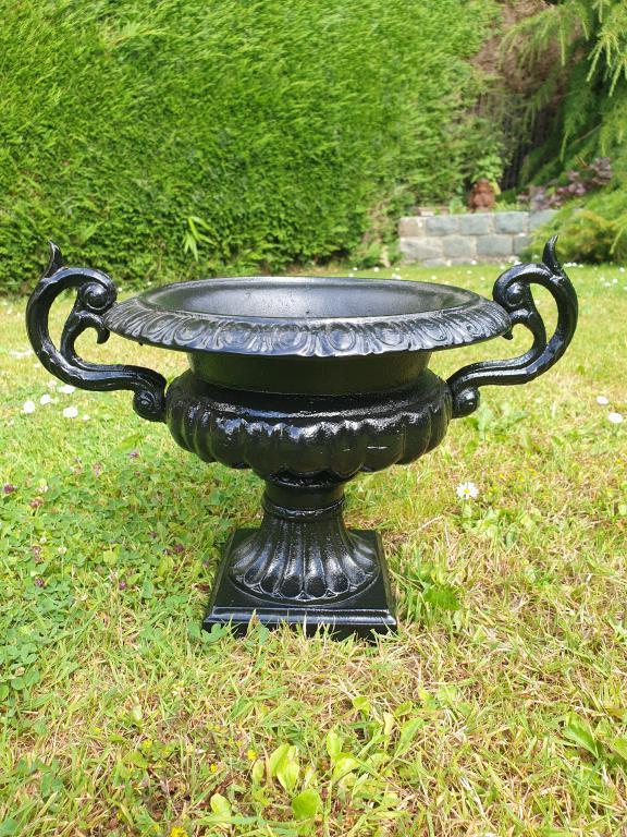 Gietijzeren oorvaas - Franse vaas, Jardin & Terrasse, Vases de jardin, Neuf, Enlèvement ou Envoi