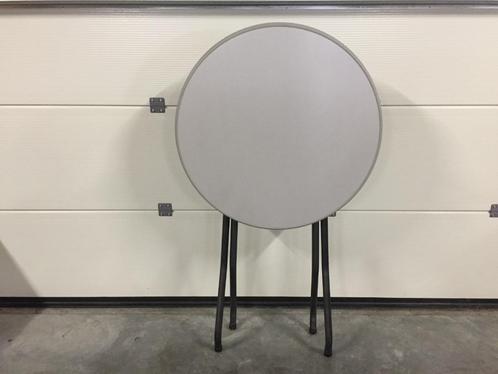 (231) Stevige inklapbare receptietafel grijze kleur, Huis en Inrichting, Tafels | Statafels, Zo goed als nieuw, Ophalen