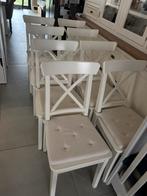 Ikea stoelen, Huis en Inrichting, Ophalen, Wit, Zo goed als nieuw, Vijf, Zes of meer stoelen