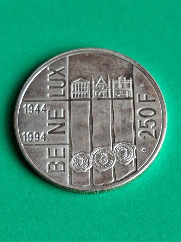 1994 België 250 frank in zilver Albert II, Benelux, Postzegels en Munten, Munten | België, Losse munt, Zilver, Zilver, Verzenden