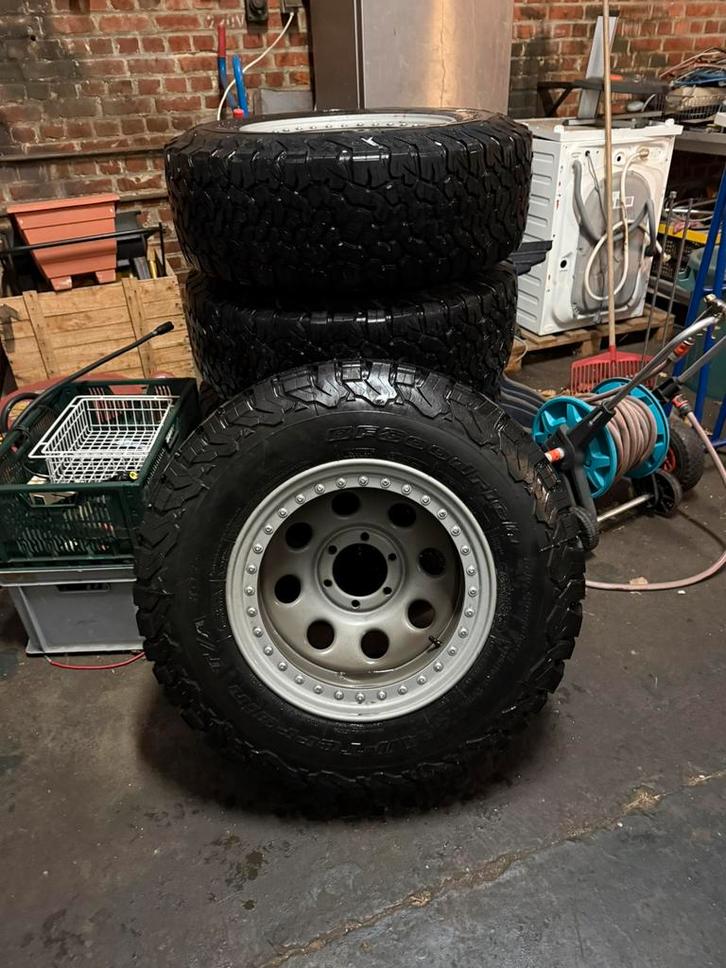 Jantes + pneus 4x4, Autos : Pièces & Accessoires, Pneus & Jantes, Pneu(s), Enlèvement