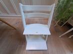 StOKKE kinderstoel wit meegroeistoel, Enlèvement, Comme neuf, Chaise évolutive