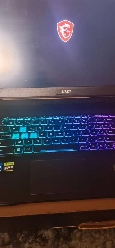 MSI Katana 17, Informatique & Logiciels, Ordinateurs portables Windows, Comme neuf, 17 pouces ou plus, SSD, 16 GB, Enlèvement