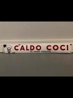 Emaille Deurpostje “Caldo Coci” Reclamebord, Enlèvement, Panneau publicitaire