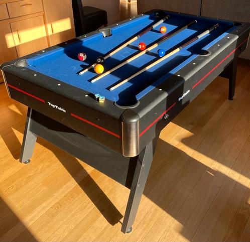 Pooltafel 1m82x1m02, Sport en Fitness, Biljarten en Poolen, Zo goed als nieuw, Pooltafel, Ophalen