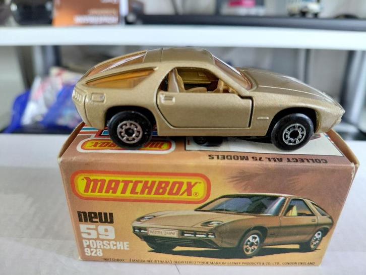 Matchbox 59f Porsche 928 "L" Box, Hobby en Vrije tijd, Modelauto's | Overige schalen, Zo goed als nieuw, Auto, Ophalen of Verzenden