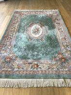 Chinese handgeknoopte tapijt groen, Huis en Inrichting, Ophalen, 150 tot 200 cm, 200 cm of meer, Zo goed als nieuw