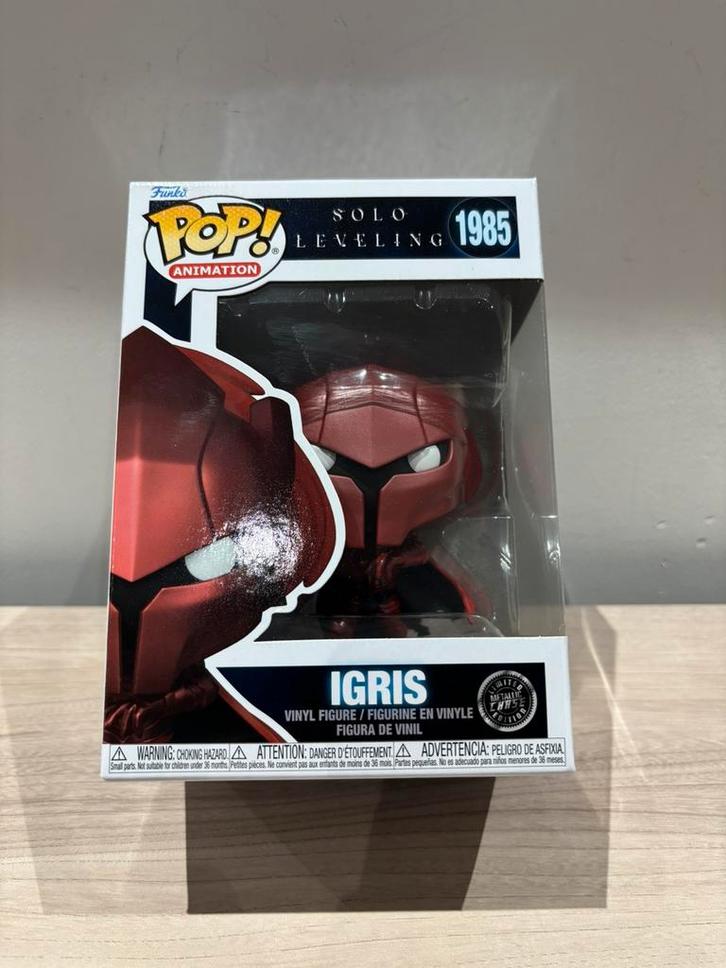 Red Commander Igris 1985 Funko Pop Solo Leveling Chase, Collections, Jouets miniatures, Comme neuf, Enlèvement ou Envoi