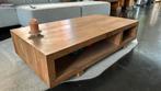 Salontafel, 130x70x30, vol hout, Huis en Inrichting, Tafels | Salontafels, Gebruikt, 100 tot 150 cm, Minder dan 50 cm, Rechthoekig