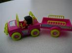 Dora popje in auto met aanhanger, Ophalen of Verzenden, Gebruikt, Overige typen
