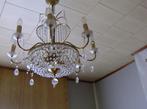 Kristallen Kroonluchter  8 lichtpunten (kaarslampen)., Huis en Inrichting, Lampen | Kroonluchters, Ophalen