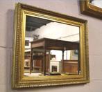 Miroir vieil or avec cadre épais 60 x 51 cadre 4,5cm, Rectangulaire, Utilisé, Enlèvement ou Envoi, Moins de 100 cm
