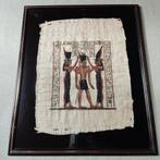 met hand geschilderde papyrus Egypte, met certificaat, Antiek en Kunst, Ophalen of Verzenden