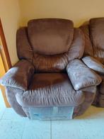 2 eenzit en 1 driezit stoffen zetels, Huis en Inrichting, Ophalen, Gebruikt, Eenpersoons, 75 tot 100 cm