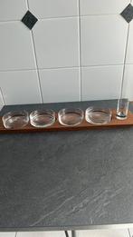 Boussu Aperitief schoteltjes van cristaline op plank, Huis en Inrichting, Ophalen of Verzenden, Zo goed als nieuw