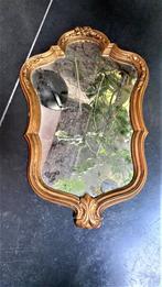 Magnifique ancien miroir doré en bois, Enlèvement ou Envoi