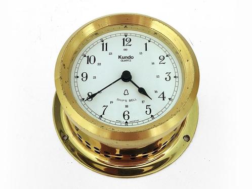 scheepsklok Kundo quartz, Huis en Inrichting, Woonaccessoires | Klokken, Gebruikt, Wekker of Tafelklok, Analoog, Ophalen of Verzenden