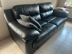 3zit zwart leder merk Henders & Hazel, Huis en Inrichting, Zetels | Zetels, Ophalen, Gebruikt