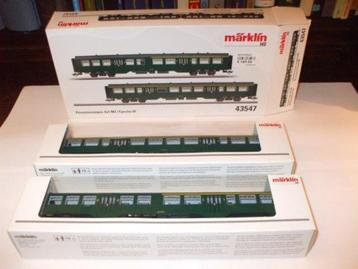 Märklin groen M2 NMBS set 43547 binnenverlichting, set 43544 beschikbaar voor biedingen