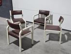 Pastoe stoelen SP3005, 4 stuks, ontwerp Pierre Mennen, 1970, Huis en Inrichting, Ophalen, Gebruikt, Bruin, Modern minimalist