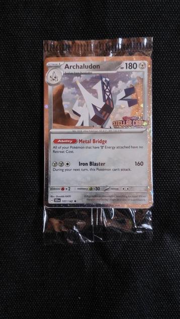 Pokemon kaart Sealed Archaludon (SCR 107) stamped beschikbaar voor biedingen