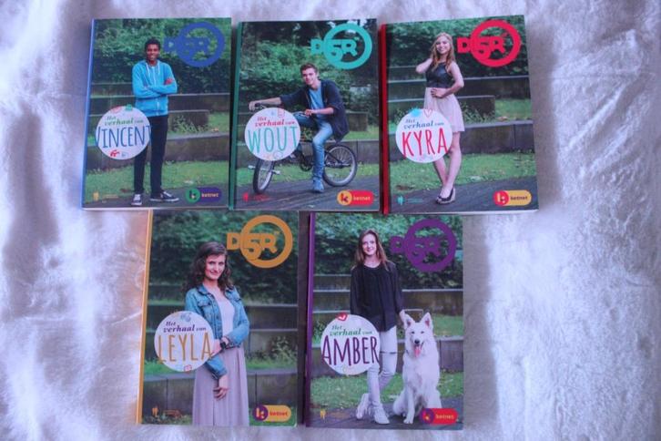 5 boeken van D5R de bekende televisiereeks, Boeken, Kinderboeken | Jeugd | 10 tot 12 jaar, Zo goed als nieuw, Fictie, Ophalen of Verzenden