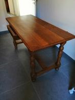 Bureautafel van massief eikenhout, Huis en Inrichting, Ophalen, Gebruikt, Bureau