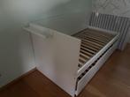 Bed, Ophalen, Gebruikt, 90 cm, Wit