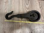 Ancienne poulie avec crochet, Enlèvement ou Envoi, Utilisé, Manuelle