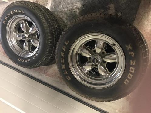 crome velgen met banden, Auto-onderdelen, Banden en Velgen, Band(en), All Season, Overig, Gebruikt, Ophalen