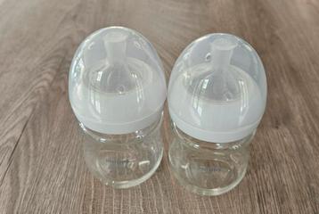 2x glazen flesjes Philips avent natural response  beschikbaar voor biedingen