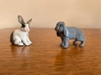 2 konijnen, merk Schleich, Collections, Collections Animaux, Enlèvement ou Envoi, Comme neuf, Animal de ferme, Statue ou Figurine