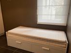 bed, Huis en Inrichting, Ophalen, Overige materialen, Verstelbaar, Wit
