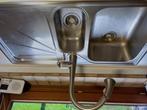 Inox wastafel Francke 1.00 m, Doe-het-zelf en Bouw, Sanitair, Inox, Wastafel, Gebruikt, Ophalen