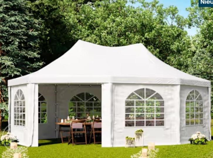 PAGODE FEEST- en TUINTENT, Tuin en Terras, Partytenten, Zo goed als nieuw, Pagodetent, 2 meter of meer, 5 tot 8 meter, 4 tot 6 meter