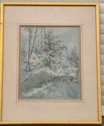 Aquarelle signe François gomze, Antiek en Kunst, Ophalen of Verzenden