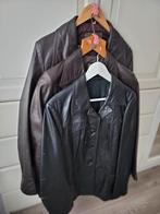Vintage leren herenjas kleur 2 bruin, 1 zwart, Ophalen