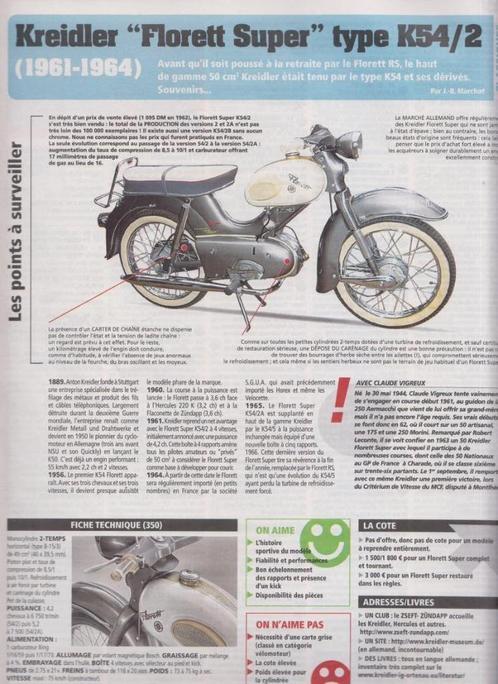 Bromfiets kreidler Florett Super K54/2 collectie bromfiets, Fietsen en Brommers, Brommeronderdelen | Kreidler, Gebruikt, Verzenden