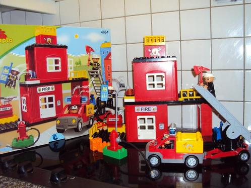 duplo 4664 Fire Station*Brandweerkazerne* VOLLEDIG* Sirene!, Kinderen en Baby's, Speelgoed | Duplo en Lego, Duplo, Ophalen of Verzenden
