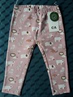 Mooie warme nieuwe broek van C&A, maat 86, roze met diertjes, Kinderen en Baby's, Babykleding | Maat 86, C&A, Broekje, Meisje