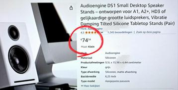 Speaker luidsprekerstands audioengine DS1 11 op 18 cm beschikbaar voor biedingen