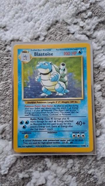 Blastoise 1995, Hobby en Vrije tijd, Verzamelkaartspellen | Pokémon, Ophalen of Verzenden, Gebruikt, Losse kaart